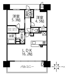 プレサンスロジェ森ノ宮【10階】の間取り