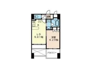 LaSante静岡鷹匠【703号室】の間取り