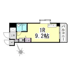 パレス川端【3階】の間取り