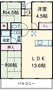 SUCCESSⅡ【107号室】の間取り