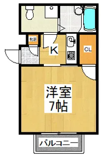 グリーンヒルズⅤ【2階】の間取り