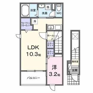 ソラティオーラ【2階】の間取り