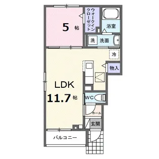 レコルテ戸塚【1階】の間取り