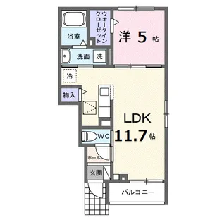 レコルテ戸塚【1階】の間取り