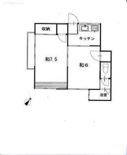 白島荘【202号室】の間取り