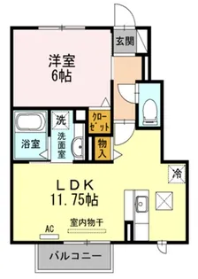 リヴェール【1階】の間取り
