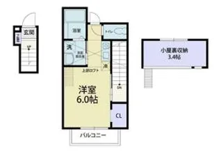 Riverain Ⅲ(リバレイン スリー)【2階】の間取り