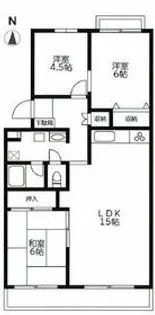 エステート夏見住宅1号棟【3階】の間取り