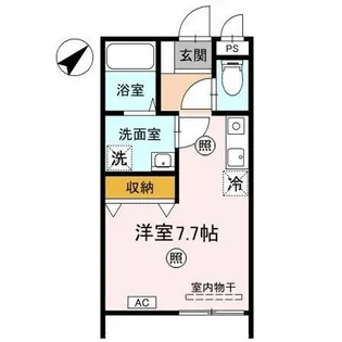 シーズンコートフェミーナ【1階】の間取り