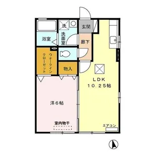 クレール【1階】の間取り