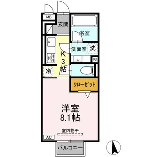 サンクキャトル【2階】の間取り