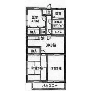 ヴィラ葛西【1階】の間取り