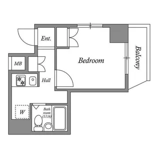 レジデンス横濱関内【3階】の間取り