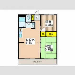メゾン立川【2階】の間取り