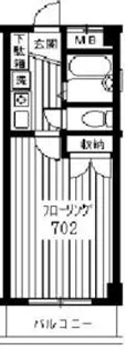 ラピス第三ビル【702号室】の間取り