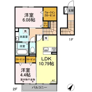 ラベンダー【2階】の間取り