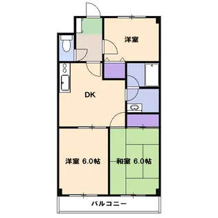 サンシャインメゾンヤマシゲ【402号室】の間取り