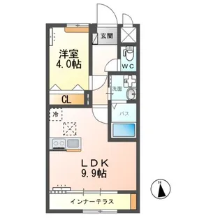 ラウレア【1階】の間取り