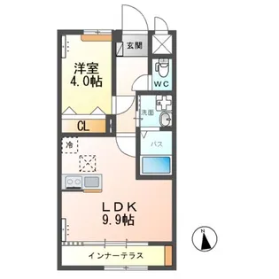 ラウレア【1階】の間取り