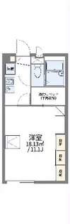 レオパレスパムグラネット【203号室】の間取り