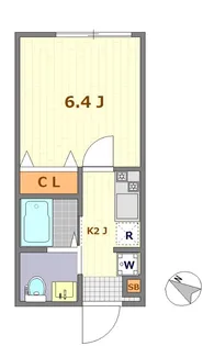 キャメル南古谷駅前通A棟【1階】の間取り