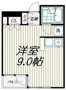 エスポワール西馬込【2階】の間取り