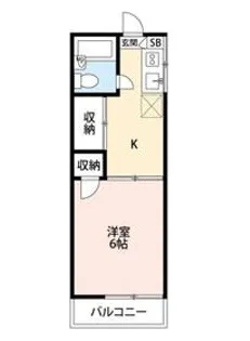 メゾンプラターヌ【1階】の間取り