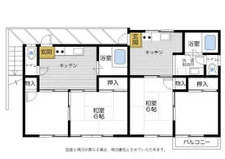 タウンパドック【2-102号室】の間取り