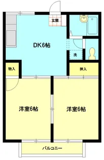 グリーンコーポ【2階】の間取り