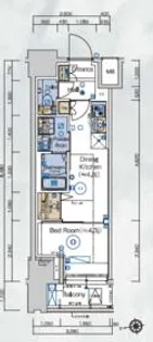 ガリシアレジデンス品川パークサイド【3階】の間取り