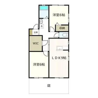 ガーデンコート出川C棟【103号室】の間取り