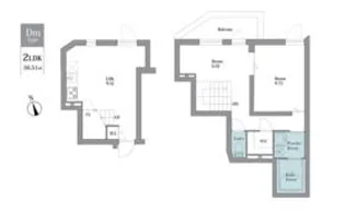 LEGALAND恵比寿ANNEX【4階】の間取り