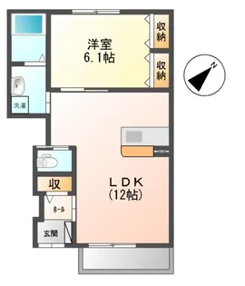 コーダフィオーレ【1階】の間取り