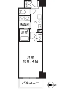 シャンピアコート茨木【0416号室】の間取り
