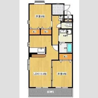 エコトピア上川原【2階】の間取り