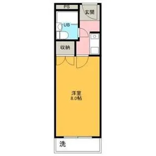 グランドハイツ末広【0101号室】の間取り