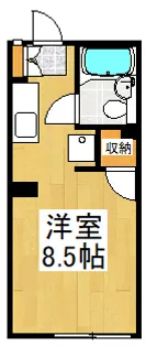 グランドヒル岡上B【202号室】の間取り