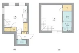 LEGALAND西五反田【4階】の間取り