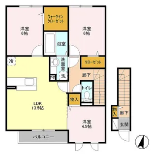 ラフィーネ Ⅰ【2階】の間取り