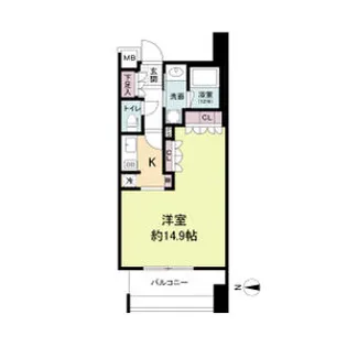 アビティ江坂【10階】の間取り