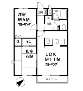 ヴィラ・デラエステ【102号室号室】の間取り