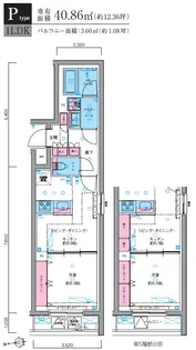 GENOVIA東向島skygarden【2階】の間取り