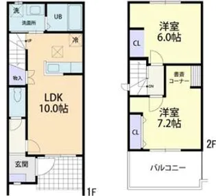 Grand Forest(グラン・フォレスト) D【105号室】の間取り