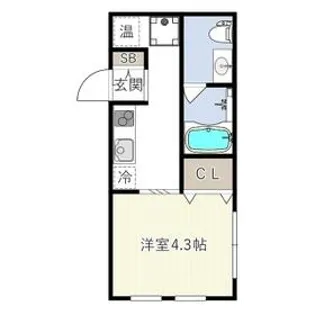 ハーモニーフラッツ不動前【4階】の間取り