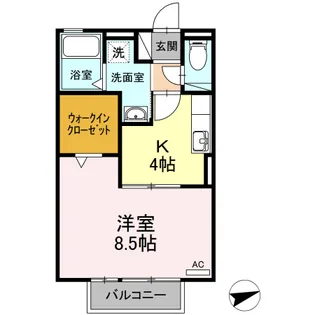 アドバンス小牧A【1階】の間取り