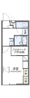 レオパレスHigasiyama【2階】の間取り