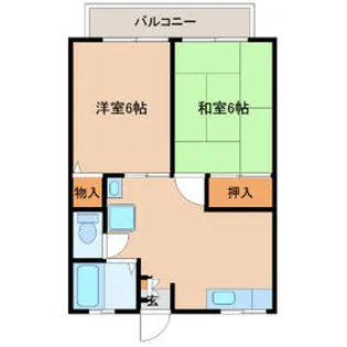 シティハイム今関C【101号室】の間取り