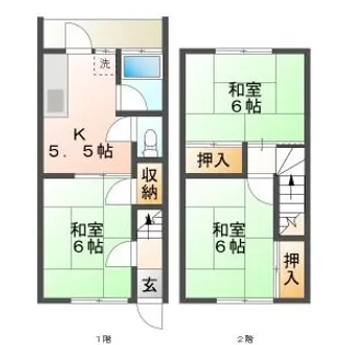 さぎやま庵【101号室】の間取り