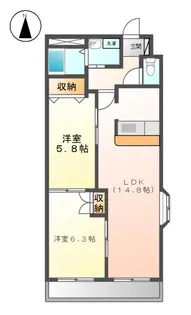 グラン エル【3階】の間取り