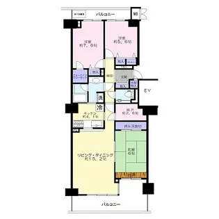 アイムふじみ野西三番館【1005号室】の間取り